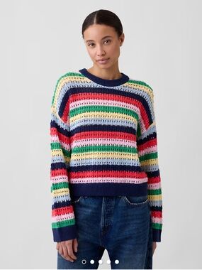 GAP Factory Open Knit Sweater
